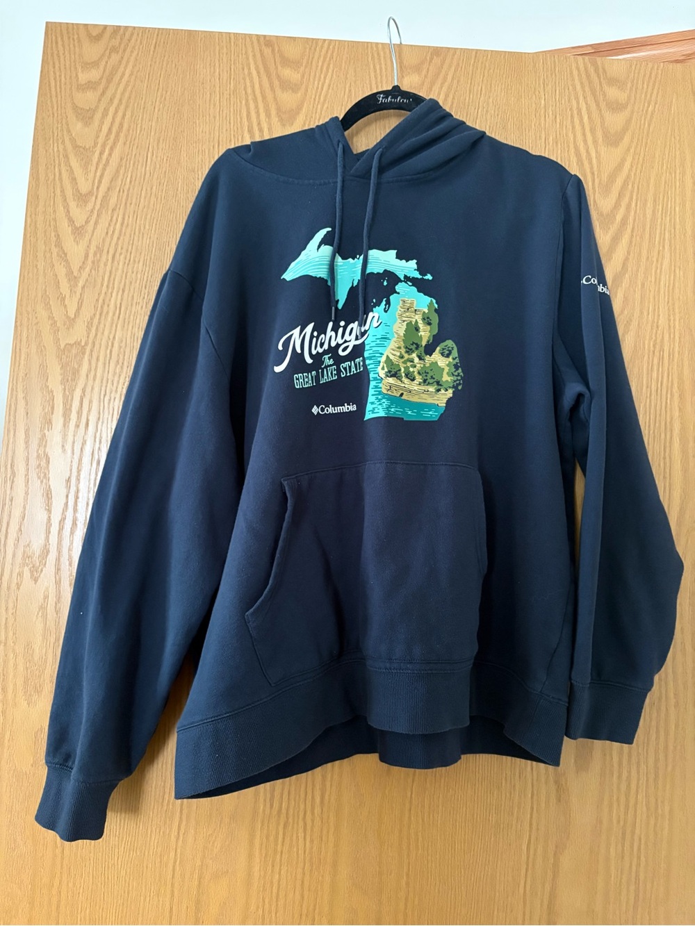 Columbia Men’s Michigan Graphic Hoodie - Navy